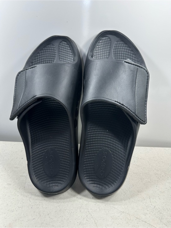 OOFOS Ooahh Sport Flex Slide Sandal Black Men 13